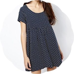 ❣️ american apparel polka dot baby doll dress